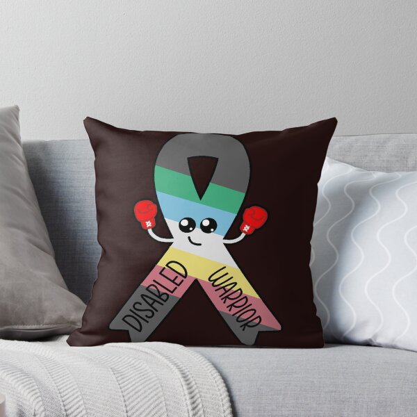 Item preview, Disabled Warrior Disability Pride Ribbon Kawaii Design designed and sold by ShellsCCC.