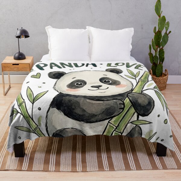Item preview, Sweet Panda Hugging Bamboo designed and sold by AetherEcho.