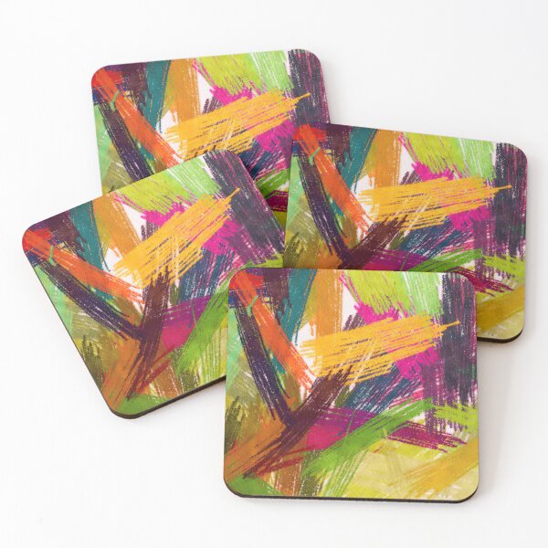 Item preview, Vibrant Abstract Crayon Strokes Background designed and sold by Flanelle.