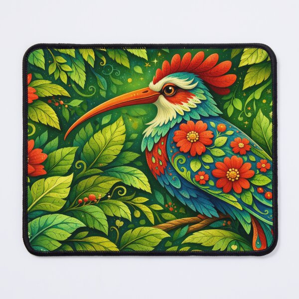 Item preview, Fantasy bird in a dream of leaves designed and sold by Sigtrix.