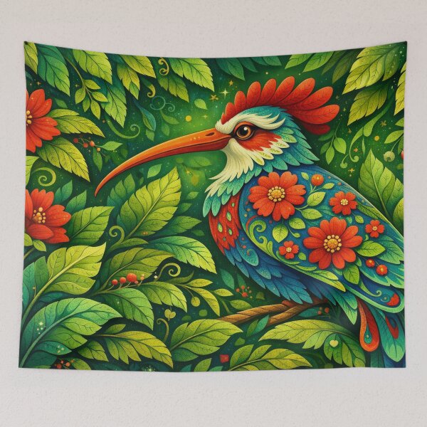 Item preview, Fantasy bird in a dream of leaves designed and sold by Sigtrix.
