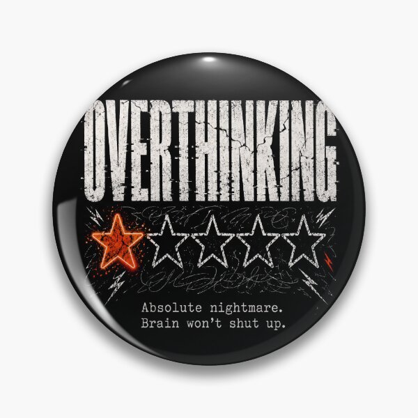 Item preview, Overthinking Absolute Nightmare Brain Won’t Shut Up designed and sold by THREE LITTLE BEANS.