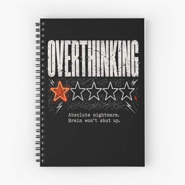 Item preview, Overthinking Absolute Nightmare Brain Won’t Shut Up designed and sold by THREE LITTLE BEANS.