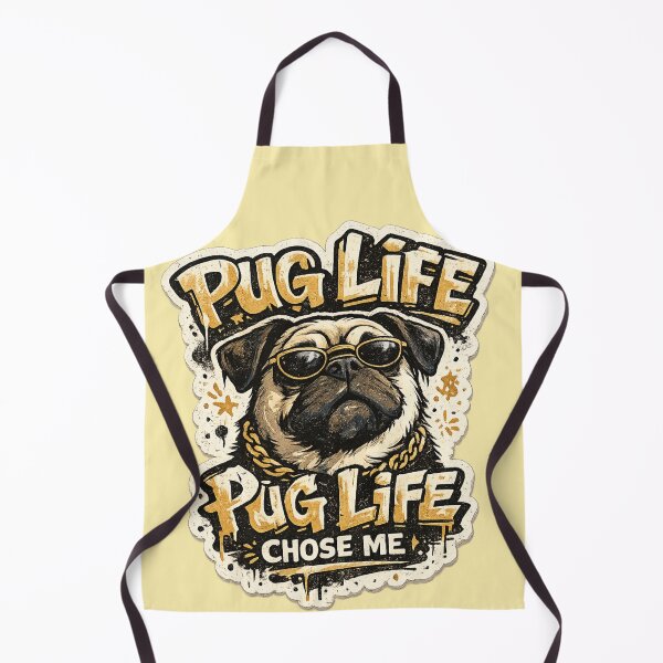Item preview, Pug Life Chose Me – Cool Retro Urban Hip Hop Style Art | Pug Lover Gift designed and sold by irfanshikh.
