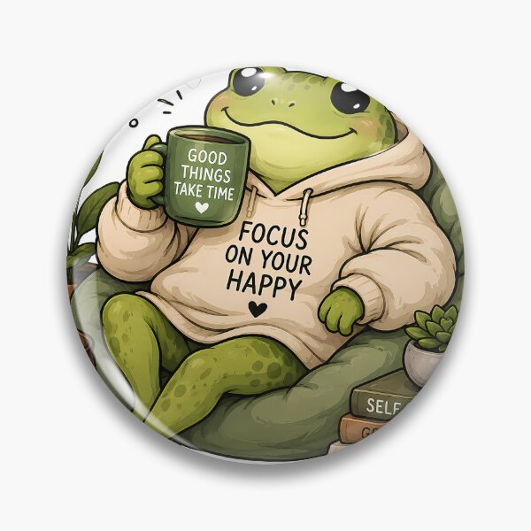 Item preview, Cozy Frog Focus On Your Happy designed and sold by charlesss999.