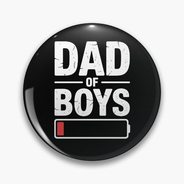 Item preview, Dad of Boys Low Battery Funny Father's Day Gift Boy Dad designed and sold by Say It With Ink.
