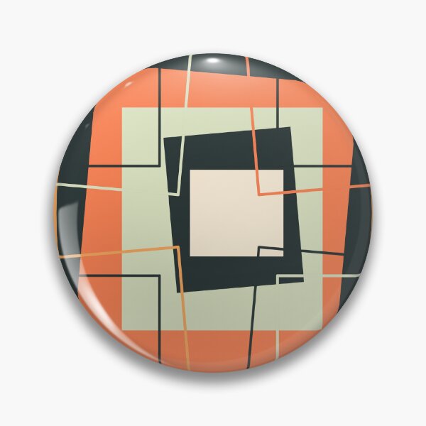 Item preview, Wonky Retro Squares - Orange designed and sold by Debra Cox.