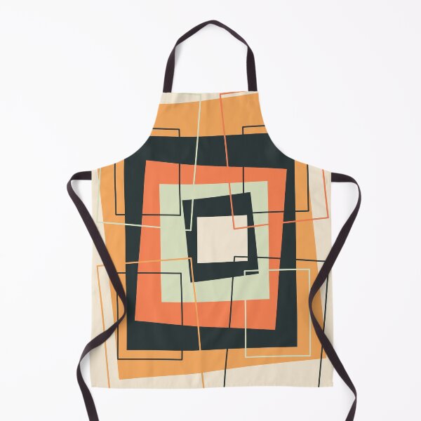 Item preview, Wonky Retro Squares - Orange designed and sold by Debra Cox.