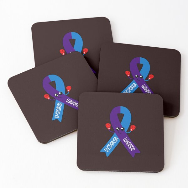 Item preview, Dyspraxia Warrior Awareness Ribbon Kawaii Design designed and sold by ShellsCCC.