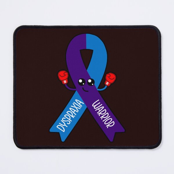 Item preview, Dyspraxia Warrior Awareness Ribbon Kawaii Design designed and sold by ShellsCCC.