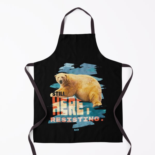 Item preview, Still Here Resisting — Polar Bear Climate Change Art designed and sold by Decorador de Corazones.