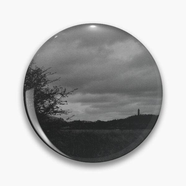 Item preview, black and white scenic view of Dumyat and Wallace Monument (stirling, scotland)  designed and sold by photosbykel.