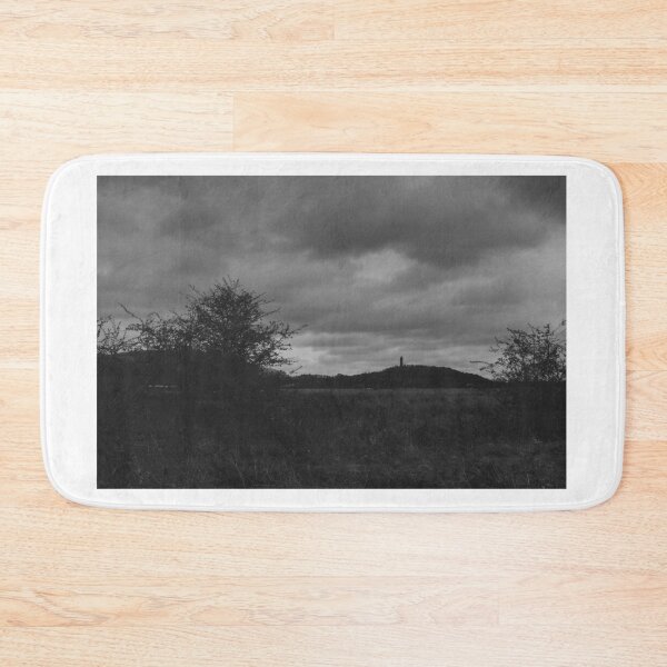 Item preview, black and white scenic view of Dumyat and Wallace Monument (stirling, scotland) designed and sold by photosbykel.