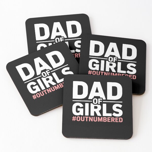 Item preview, Dad of Girls Outnumbered Funny Father's Day Gift Girl Dad designed and sold by Say It With Ink.