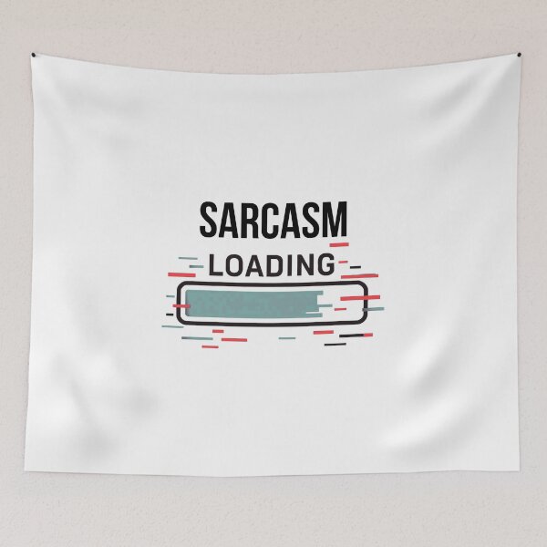 Item preview, Sarcasm Loading Funny Logo designed and sold by logowannawear.