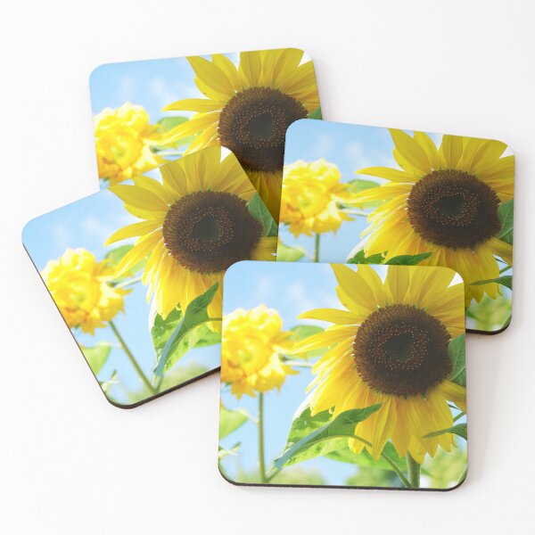 Item preview, Soaring Sunflower - Big Bold Bright Yellow Sunflowers Among the Blue Sky designed and sold by Loveisthebtwd.