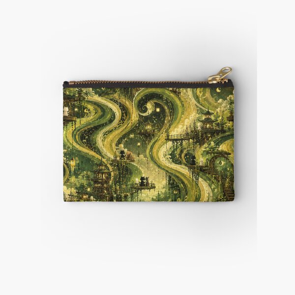 Item preview, Future Dream Escapes Cats Enchanted Forest Waves Fantasy Art designed and sold by Mindworx21.