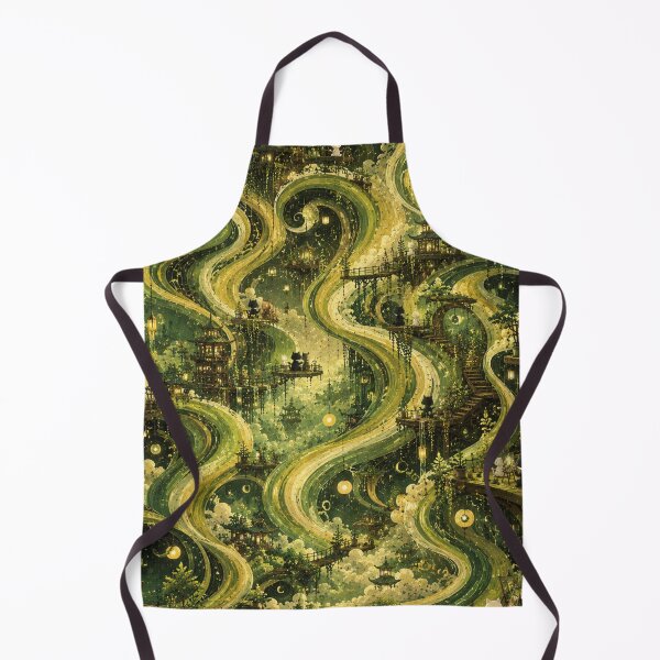 Item preview, Future Dream Escapes Cats Enchanted Forest Waves Fantasy Art designed and sold by Mindworx21.