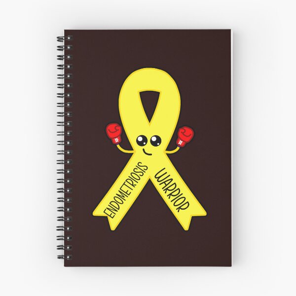 Item preview, Endometriosis Warrior Awareness Ribbon Kawaii Design designed and sold by ShellsCCC.