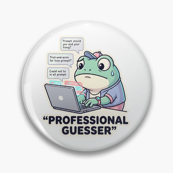Artikelvorschau, Lustiger Laptop-Aufkleber „Prompt Engineer Professional Rateser AI Frog“ entworfen und verkauft von Urben Loop.