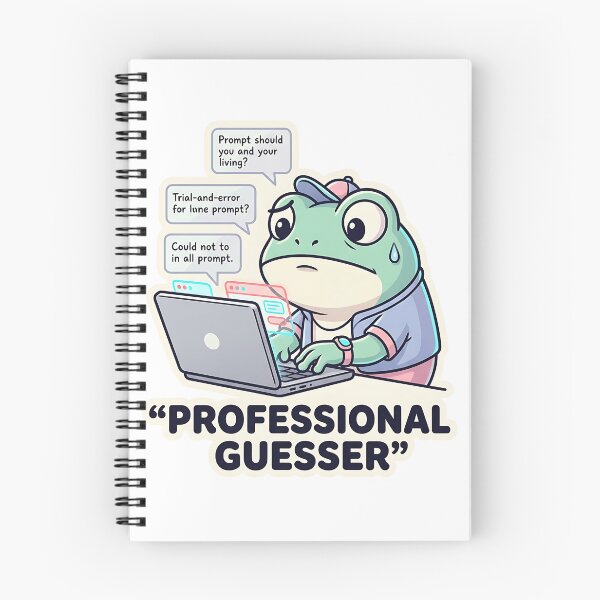 Item preview, Funny Prompt Engineer Professional Guesser AI Frog Laptop Sticker designed and sold by Urben Loop.
