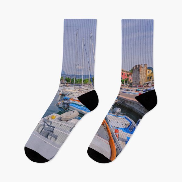 Item preview, Colourful Bardolino Marina on Lake Garda designed and sold by Violaman.