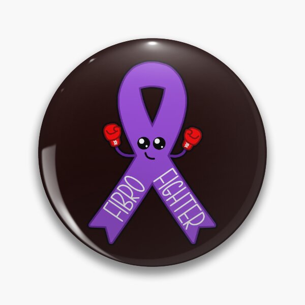 Item preview, Fibromyalgia Fighter Awareness Ribbon Kawaii Design designed and sold by ShellsCCC.