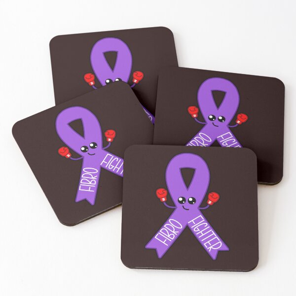 Item preview, Fibromyalgia Fighter Awareness Ribbon Kawaii Design designed and sold by ShellsCCC.