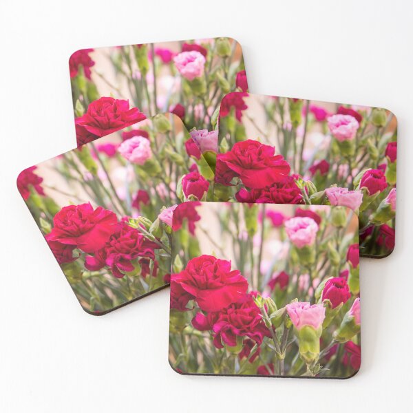 Item preview, Red & Pink Carnations — Close Up Floral Photography designed and sold by 313FILES.