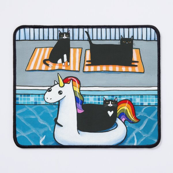 Item preview, Loafing On A Unicorn Floatie designed and sold by KilkennyCat Art.