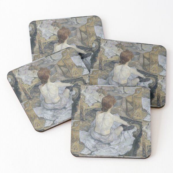 Item preview, La Toilette by Toulouse-Lautrec Vintage Belle Époque Intimate Portrait Art designed and sold by artofuniverse.