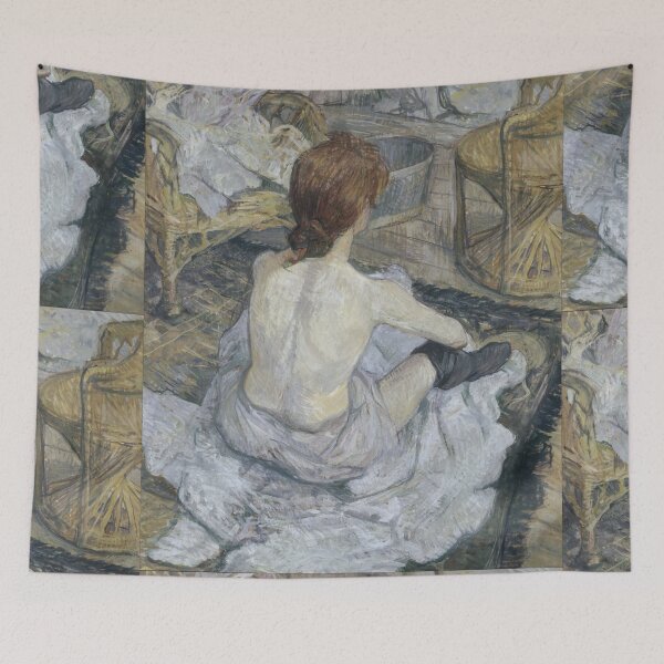 Item preview, La Toilette by Toulouse-Lautrec Vintage Belle Époque Intimate Portrait Art designed and sold by artofuniverse.
