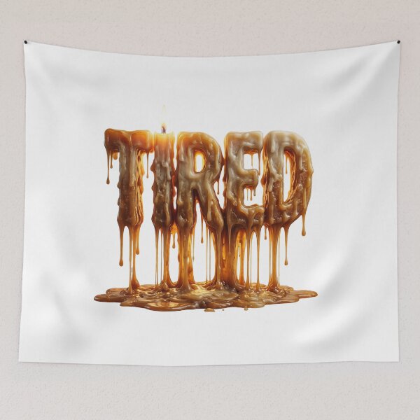 Item preview, Tired Melting Candle Typography Burnout Mom Nurse Teacher Gift designed and sold by afarkar.