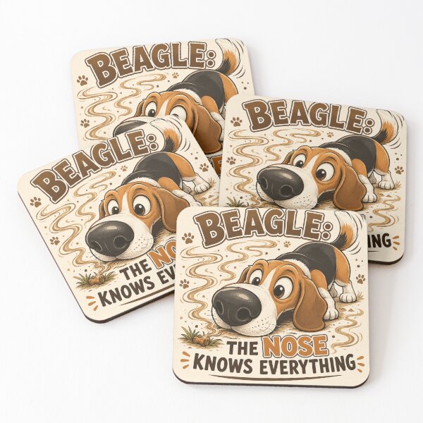 Item preview, Beagle The Nose Knows Everything – Cute Funny Illustration Art | Beagle Lover Gift designed and sold by irfanshikh.