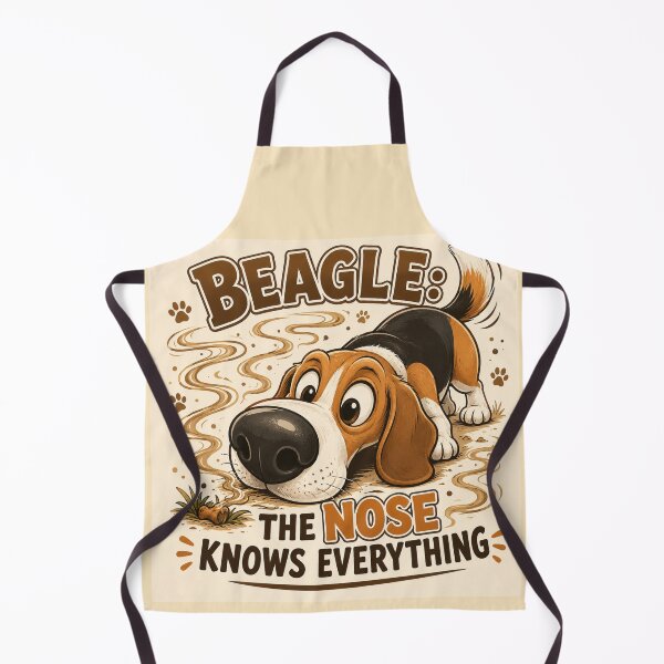 Item preview, Beagle The Nose Knows Everything – Cute Funny Illustration Art | Beagle Lover Gift designed and sold by irfanshikh.