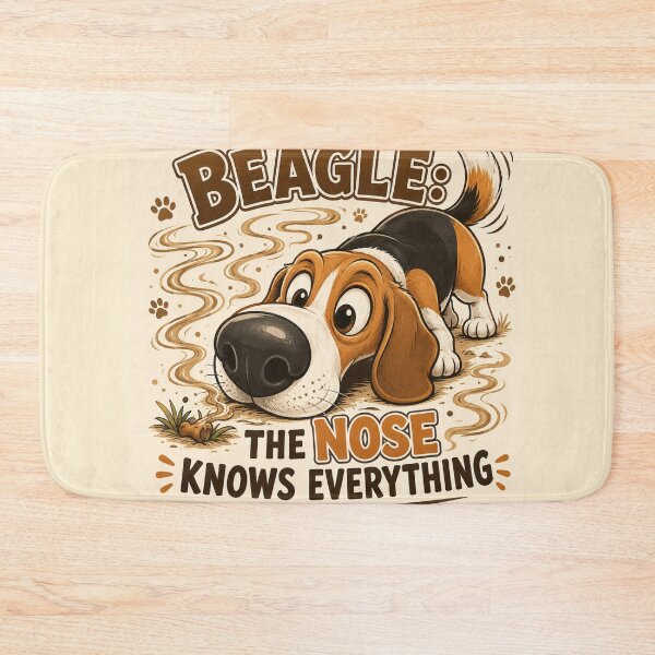 Item preview, Beagle The Nose Knows Everything – Cute Funny Illustration Art | Beagle Lover Gift designed and sold by irfanshikh.