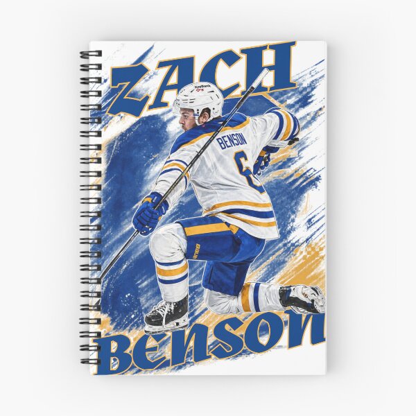 Item preview, Zach Benson #9 - Buffalo Hockey Rising Star - Retro Paint Splatter Art designed and sold by Thogan0416.