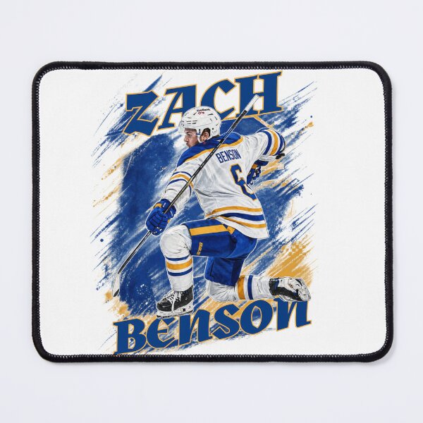 Item preview, Zach Benson #9 - Buffalo Hockey Rising Star - Retro Paint Splatter Art designed and sold by Thogan0416.