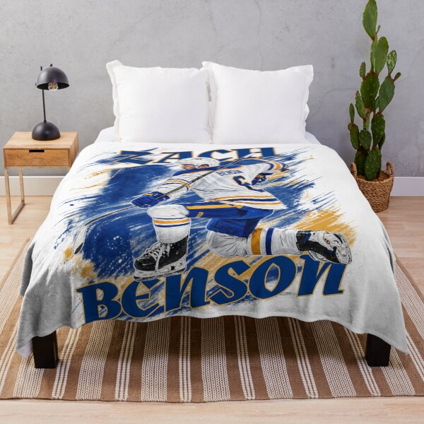 Item preview, Zach Benson #9 - Buffalo Hockey Rising Star - Retro Paint Splatter Art designed and sold by Thogan0416.