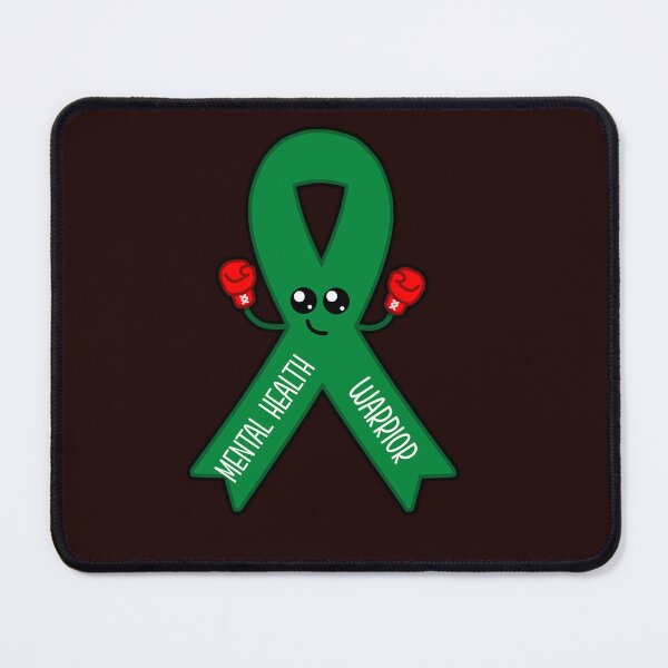 Item preview, Mental Health Warrior Awareness Ribbon Kawaii Design designed and sold by ShellsCCC.