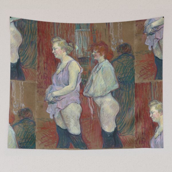 Item preview, Rue des Moulins by Toulouse-Lautrec Vintage Belle Époque Paris Interior Art designed and sold by artofuniverse.