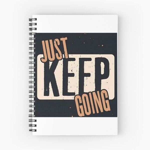 Item preview, JUST KEEP GOING  Bold Vintage Typography designed and sold by LazyGeniusArt.