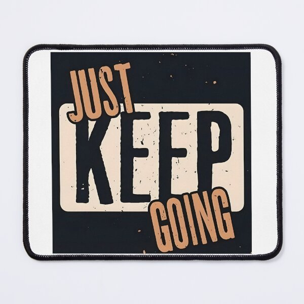 Item preview, JUST KEEP GOING Bold Vintage Typography designed and sold by LazyGeniusArt.