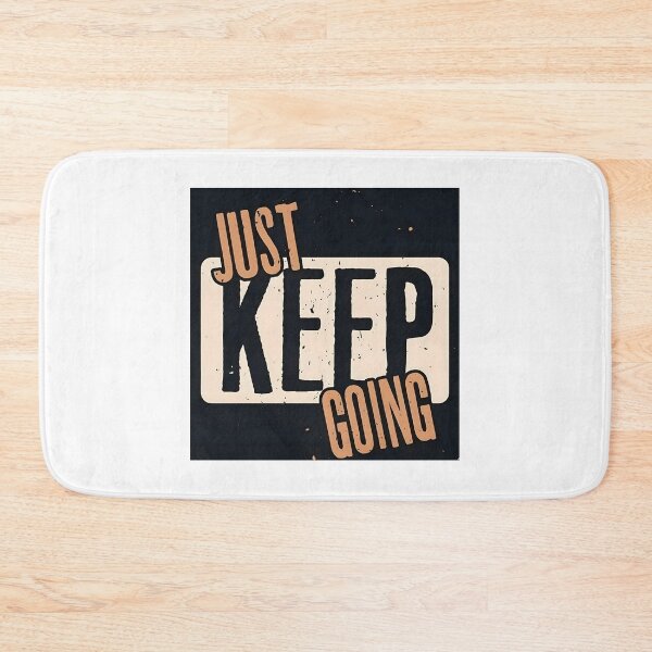 Item preview, JUST KEEP GOING  Bold Vintage Typography designed and sold by LazyGeniusArt.