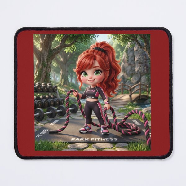 Item preview, Fit Girl - Outdoor Gym & Battle Ropes 3D Art designed and sold by Azurart2.