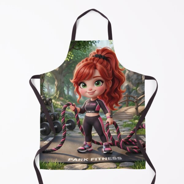 Item preview, Fit Girl - Outdoor Gym & Battle Ropes 3D Art designed and sold by Azurart2.