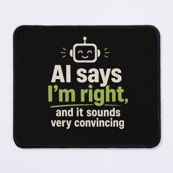 Item preview, AI Says I'm Right Funny Robot Tech Support designed and sold by AntiqueImages.