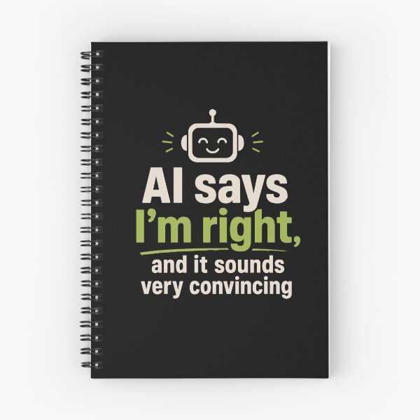 Item preview, AI Says I'm Right Funny Robot Tech Support designed and sold by AntiqueImages.