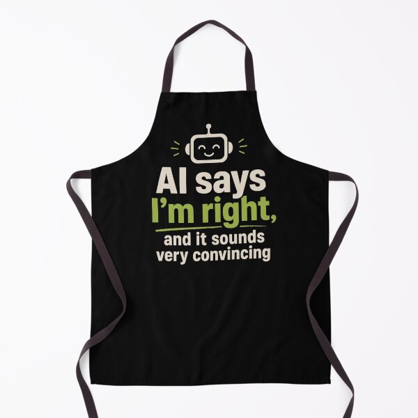 Item preview, AI Says I'm Right Funny Robot Tech Support designed and sold by AntiqueImages.
