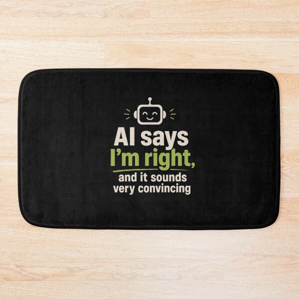 Item preview, AI Says I'm Right Funny Robot Tech Support designed and sold by AntiqueImages.
